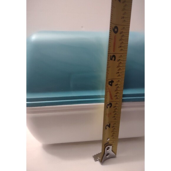 Caboodles Makeup Box Carry Case Mirror Tray Teal/White Collectible 5626 - Picture 11 of 12